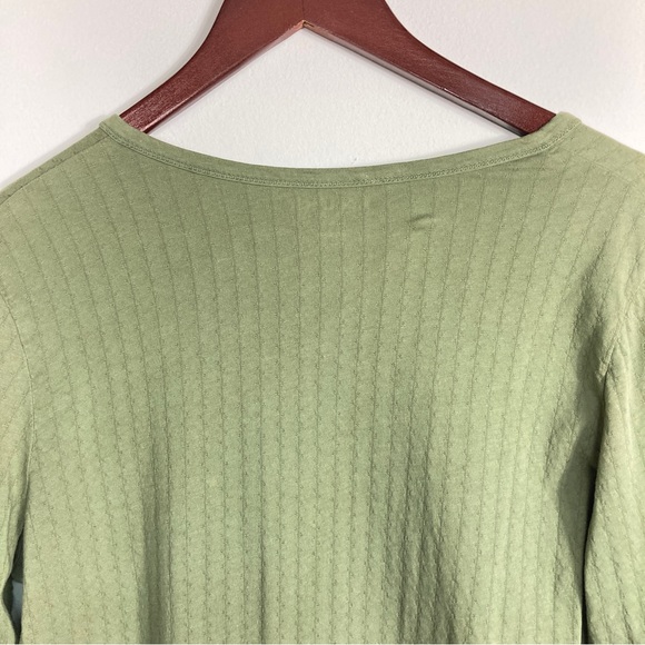 Woolrich Army Green Cardigan With Corduroy Details Size Medium - Picture 6 of 16